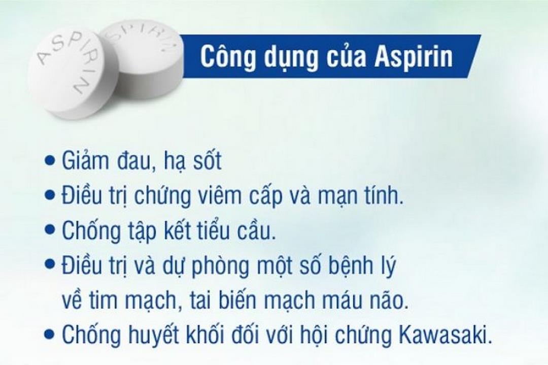 Một số công dụng giảm đau khác của Aspirin